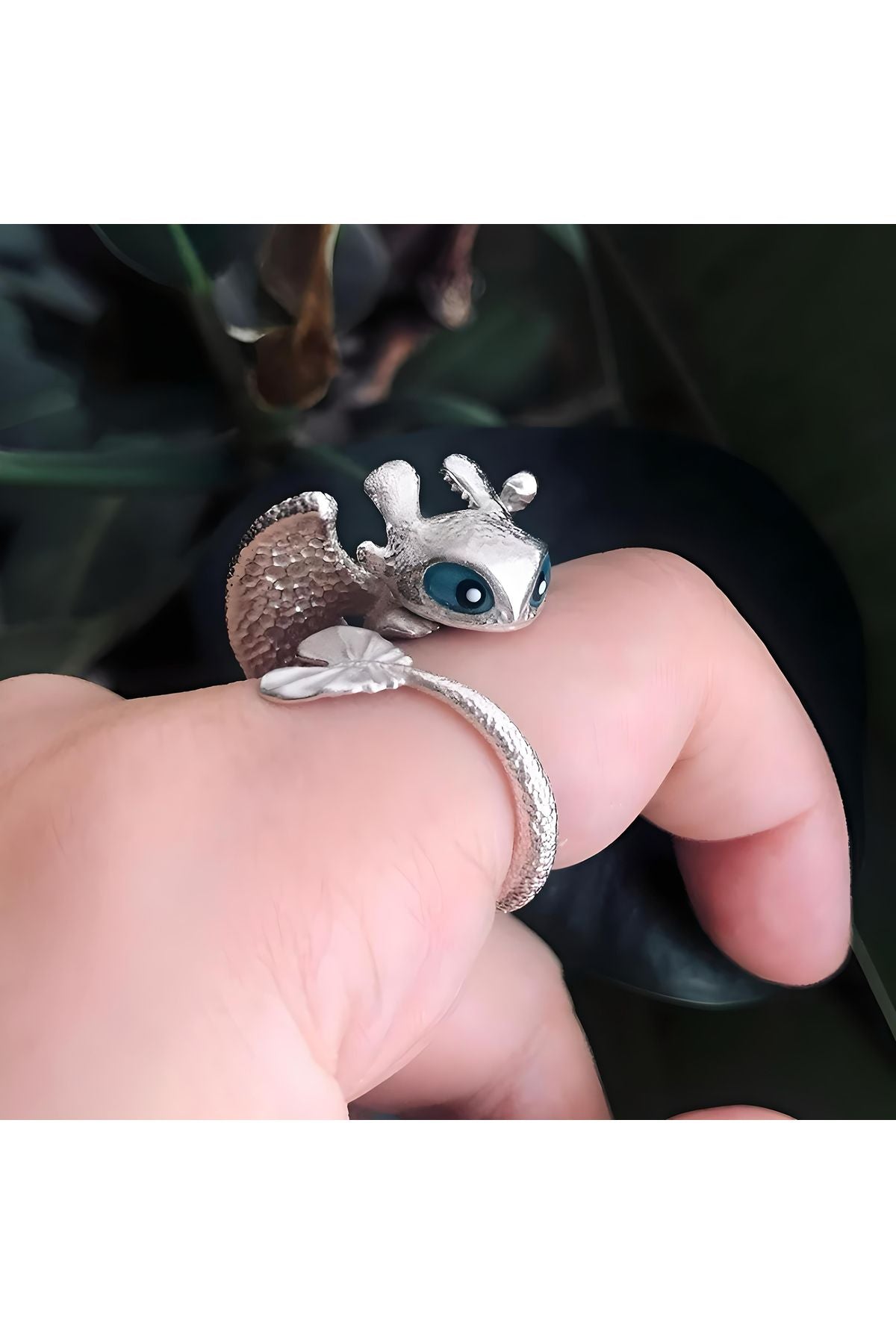 Dragon Yüzük Çocuklar İçin Gümüş ve Siyah Renk Ejderha Yüzükleri - How To Train Your Dragon Film