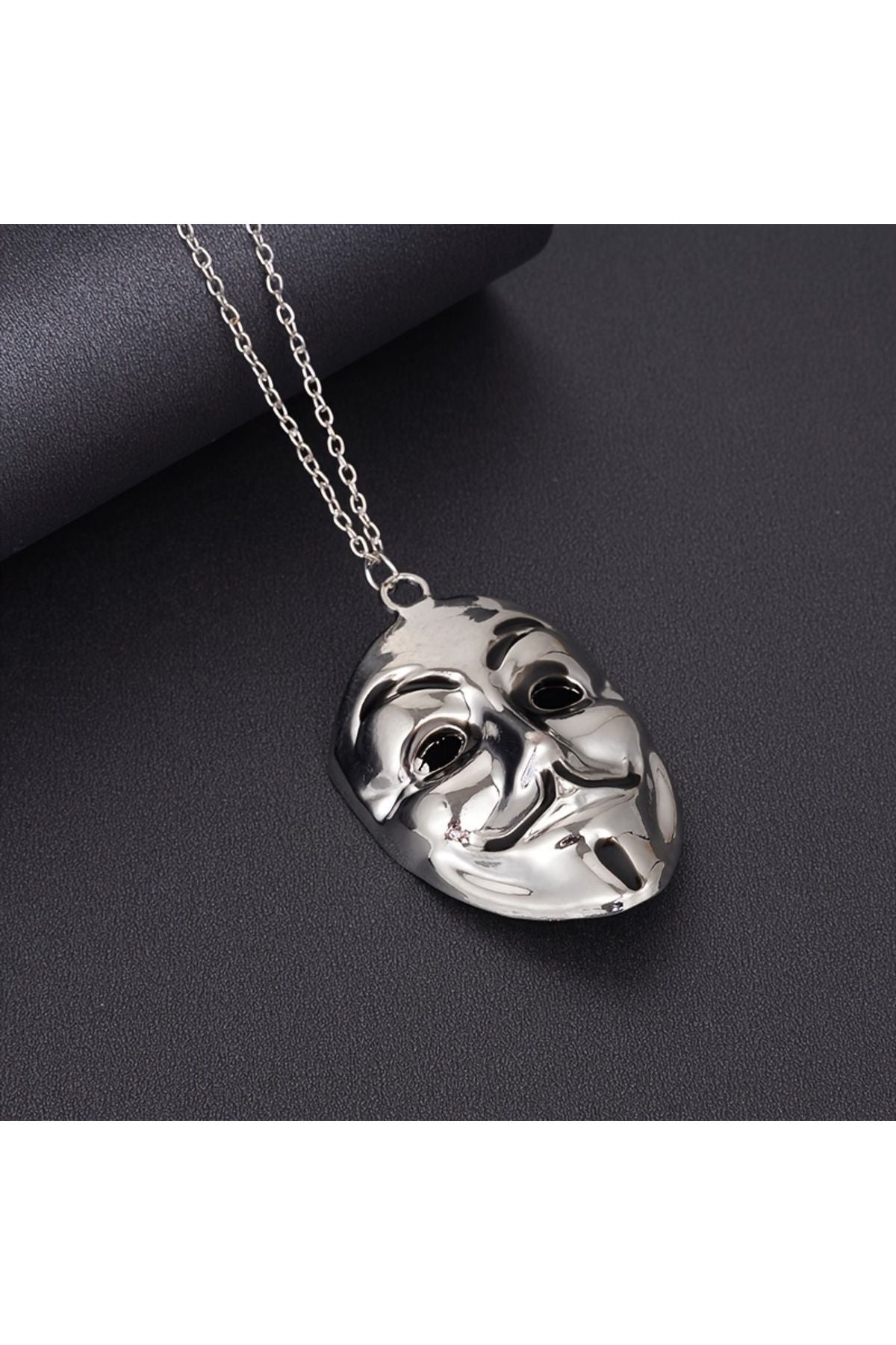 Maske Kolye Şık Ve Minimalist Sanat Palyaço Figürü Kolye Moda Ile Eğlencenin Buluştuğu Zarif Hediye