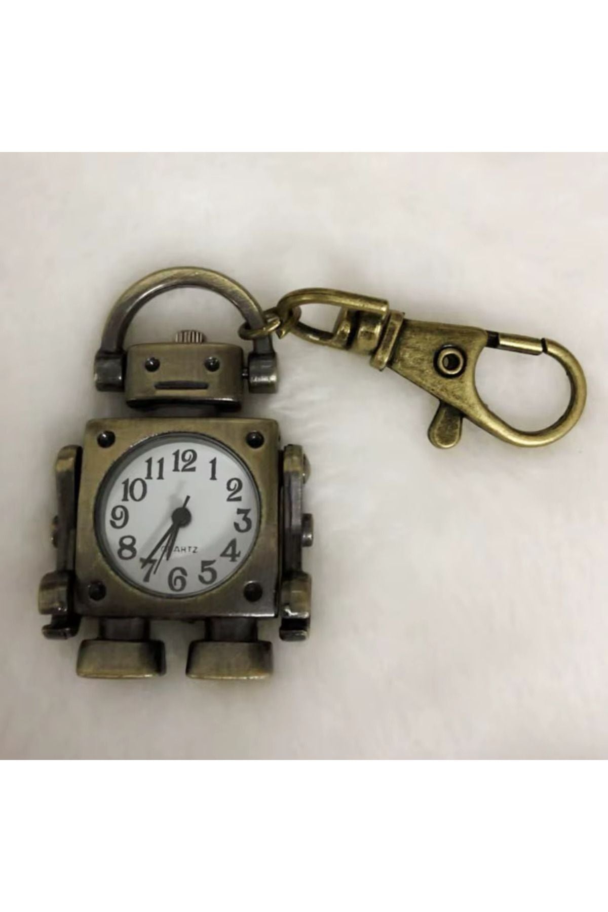 Robot Anahtarlık Saat, Ofis Dekor Mini Saat, Çocuk Saat Kuvars Kadran Kolye Sevimli Anahtarlık Parti