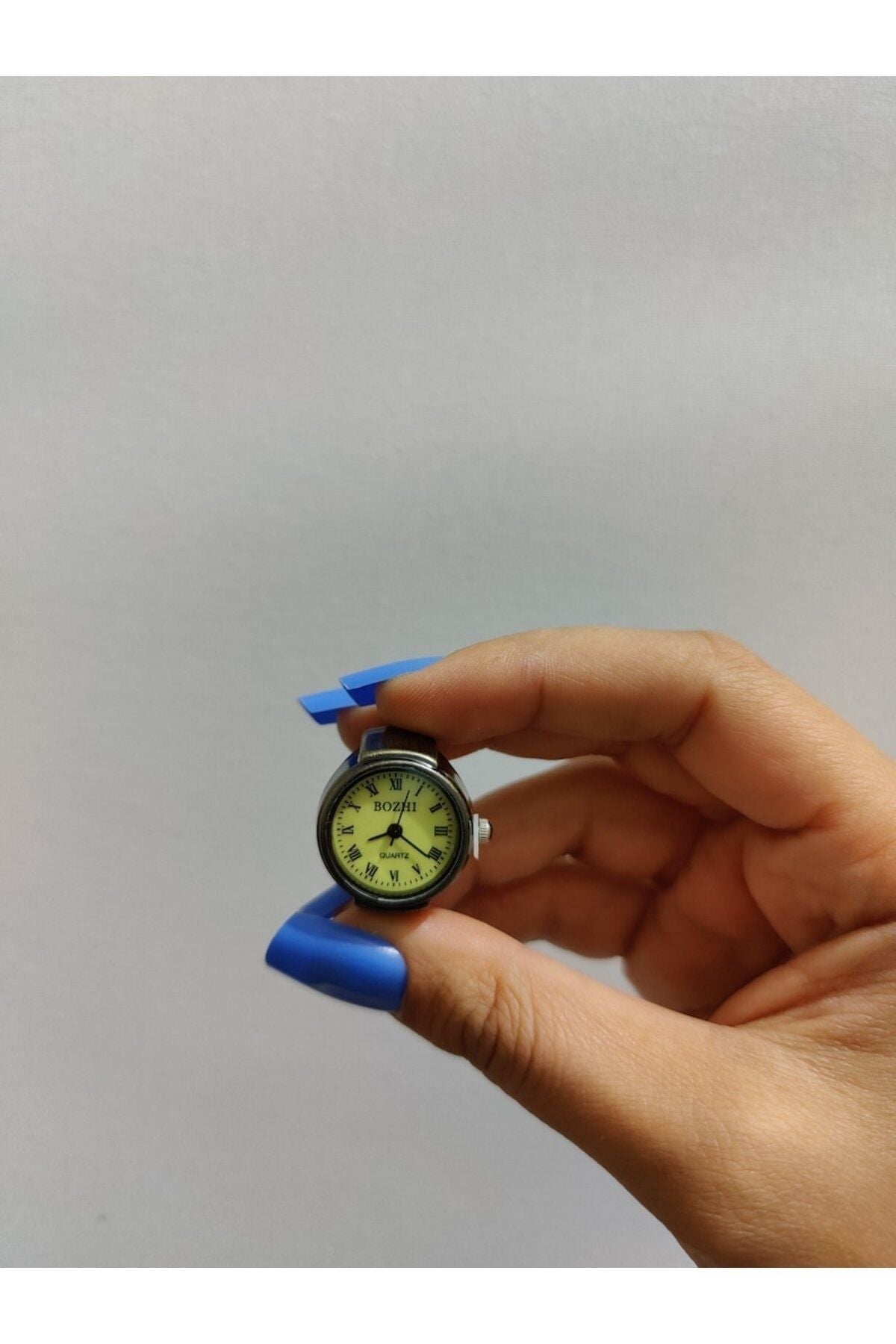 Dijital Rakamlı Kadran Mini Saat Yüzük, Parmak Saat, Minik Yüzük Saat